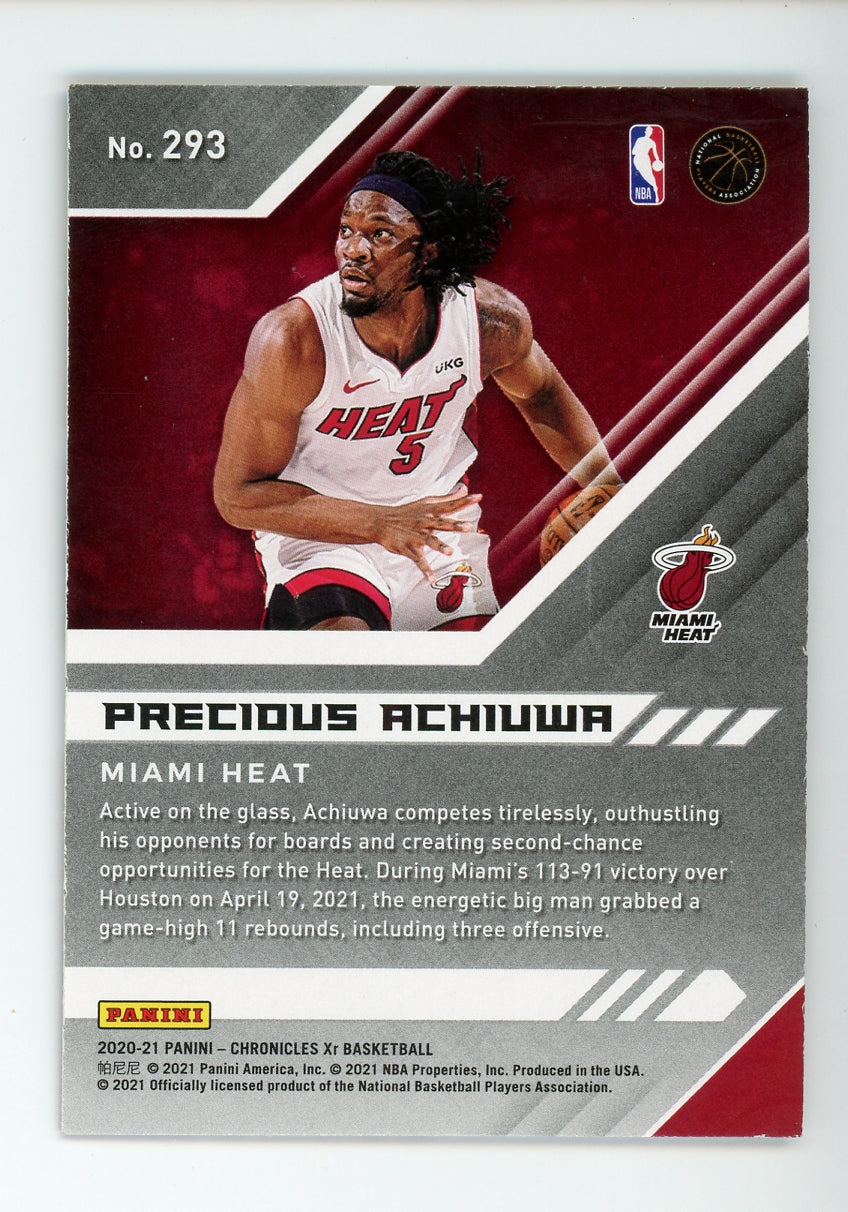 2020-21 Panini Chronicles XR Bronze Precious Achiuwa #293 Rookie RC
