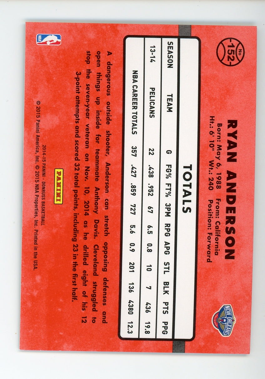 2014-15 Panini Donruss Stat Line Silver Season /438 Ryan Anderson #152