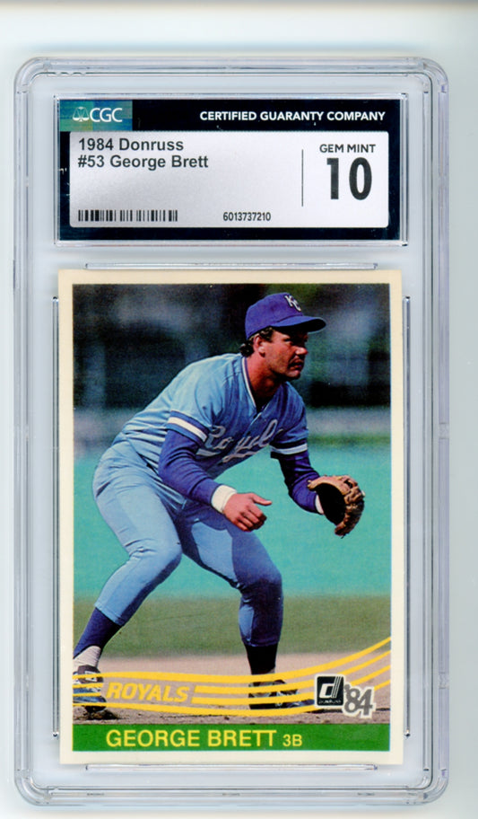 1984 Donruss George Brett #53 CGC 10 Gem Mint HOF