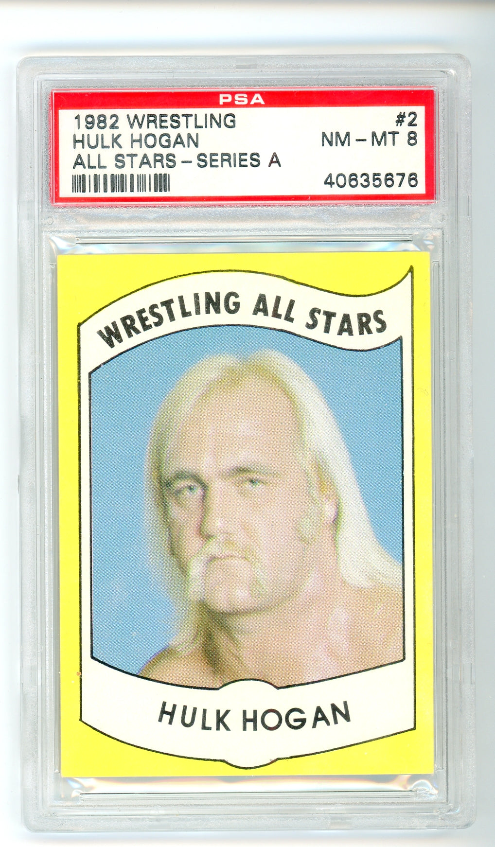 1982 Wrestling All Stars Hulk Hogan PSA 8 Rookie RC Iconic Card