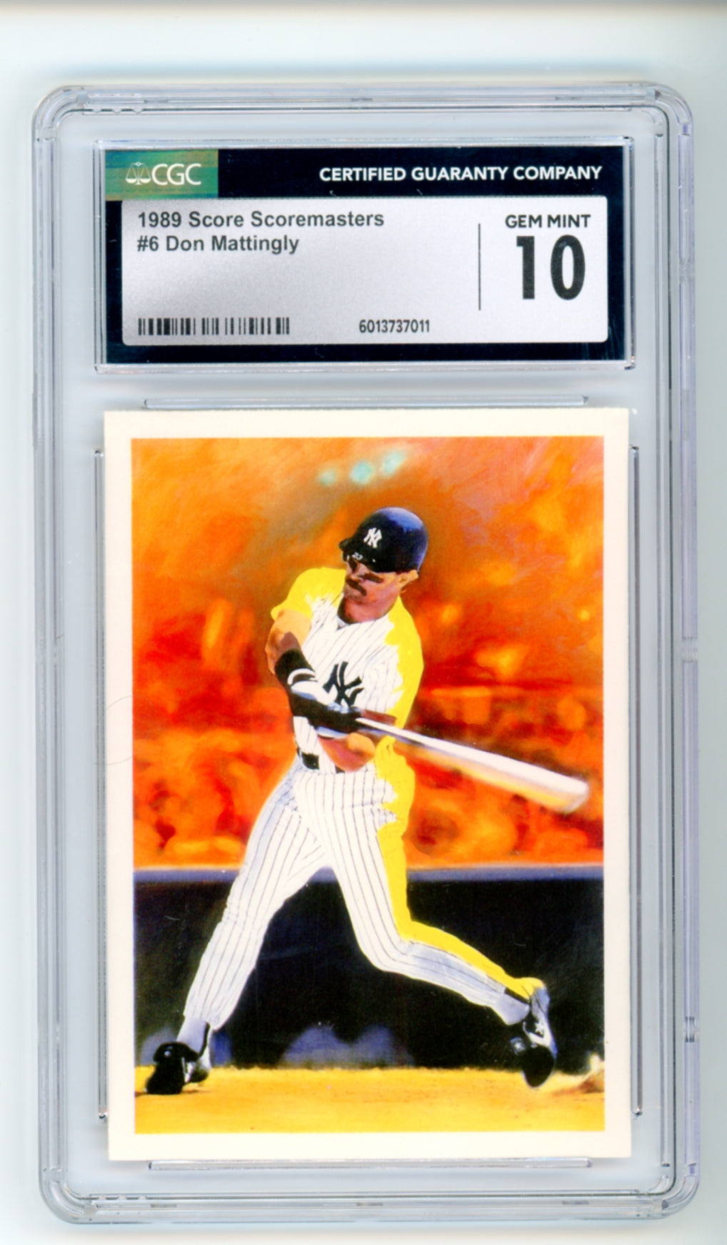 1989 Score Scoremasters #6 Don Mattingly CGC 10 Gem Mint