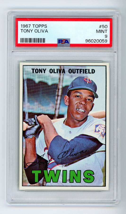 1967 Topps #50 Tony Oliva PSA 9 HOF