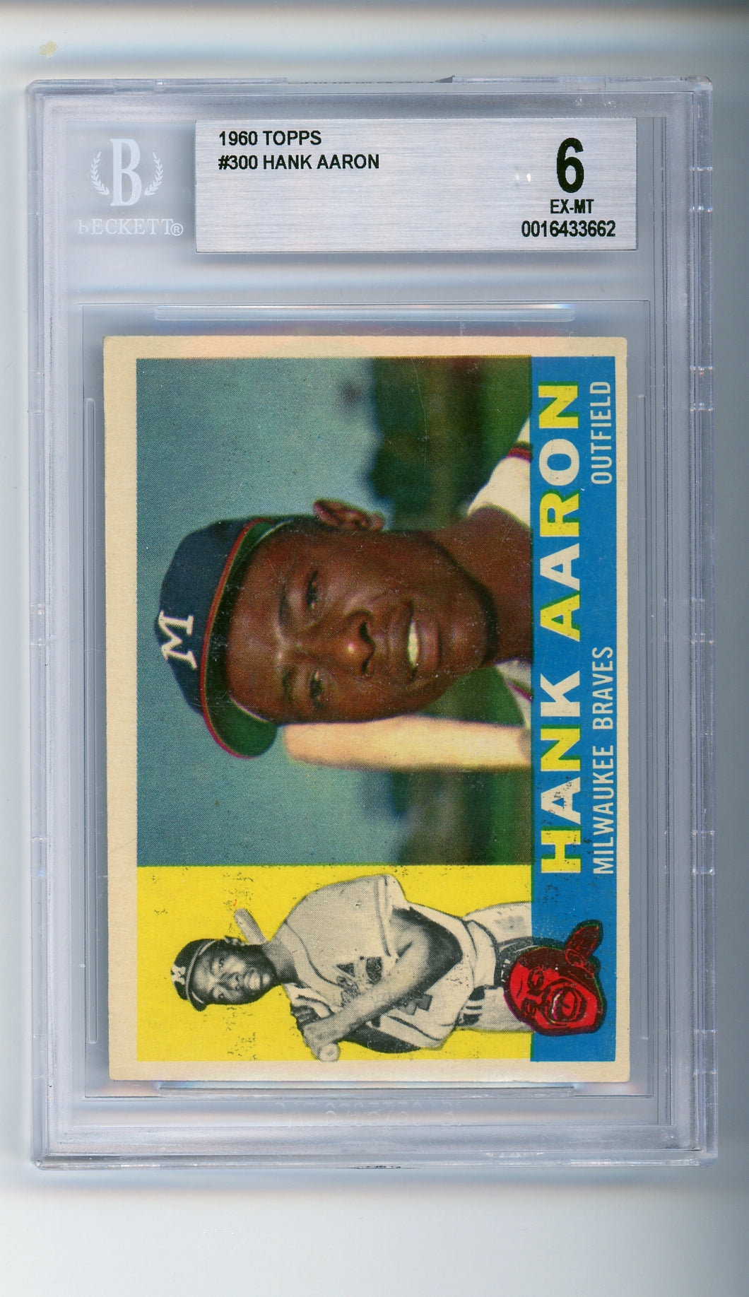 1960 Topps #300 Hank Aaron BGS 6 HOF