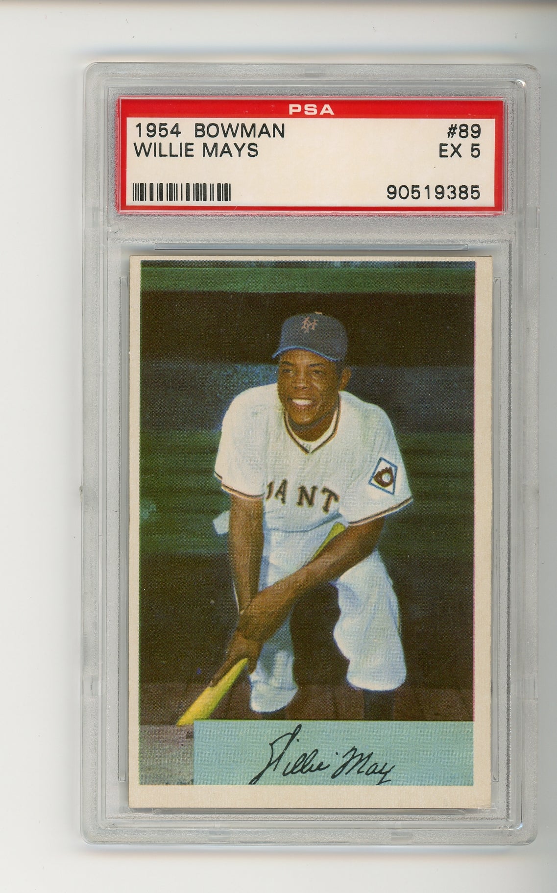 1954 Bowman #89 Willie Mays PSA 5 HOF