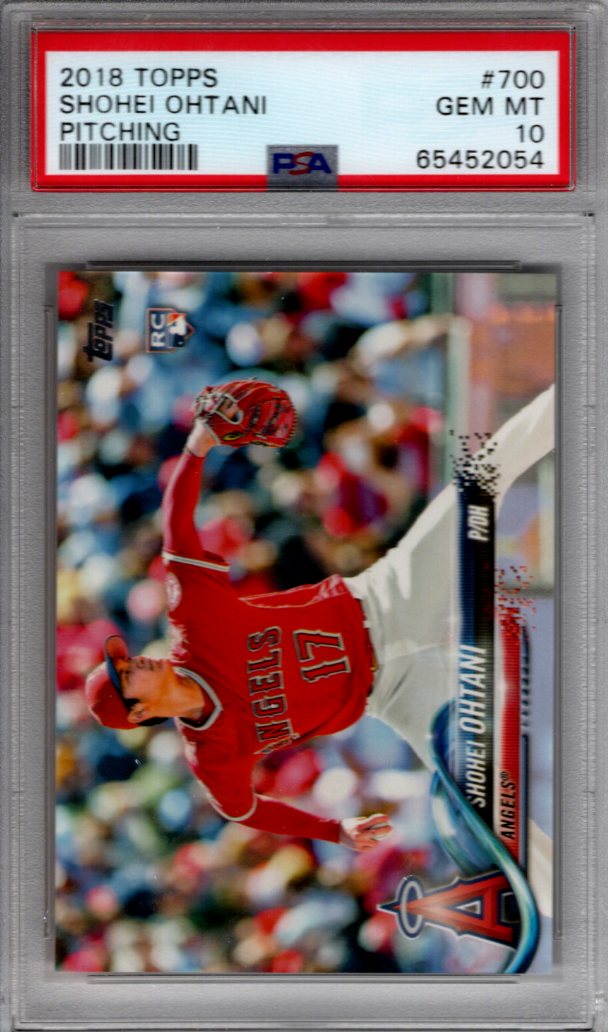 2018 Topps Complete Set Variation #700 Shohei Ohtani Angels RC Rookie PSA 10