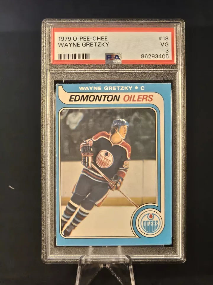 1979 O-Pee-Chee OPC #18 Wayne Gretzky PSA 3  Rookie HOF