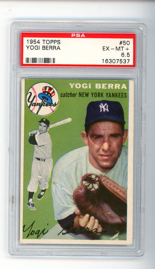 1954 Topps #50 Yogi Berra PSA 6.5 HOF