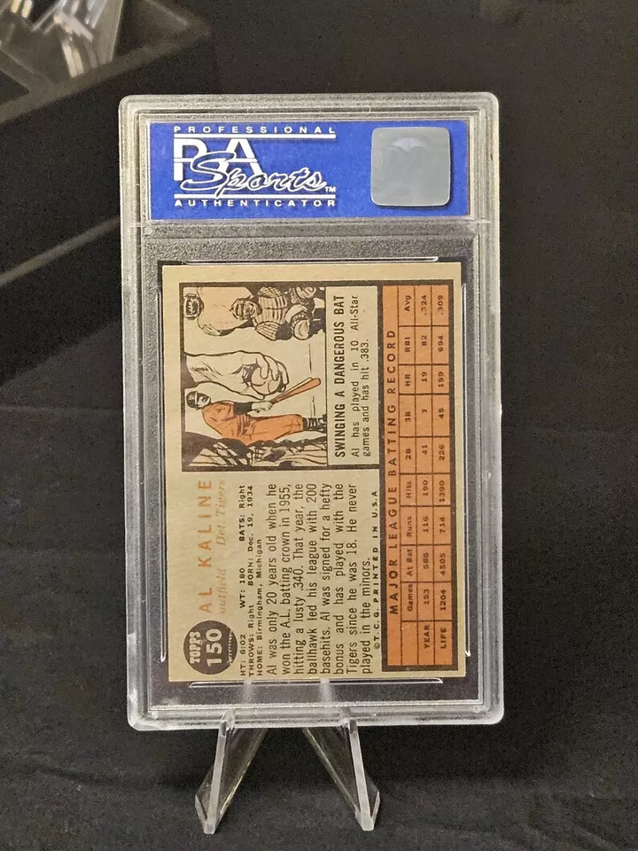 1962 Topps Al Kaline #150 PSA 7 HOF Vintage