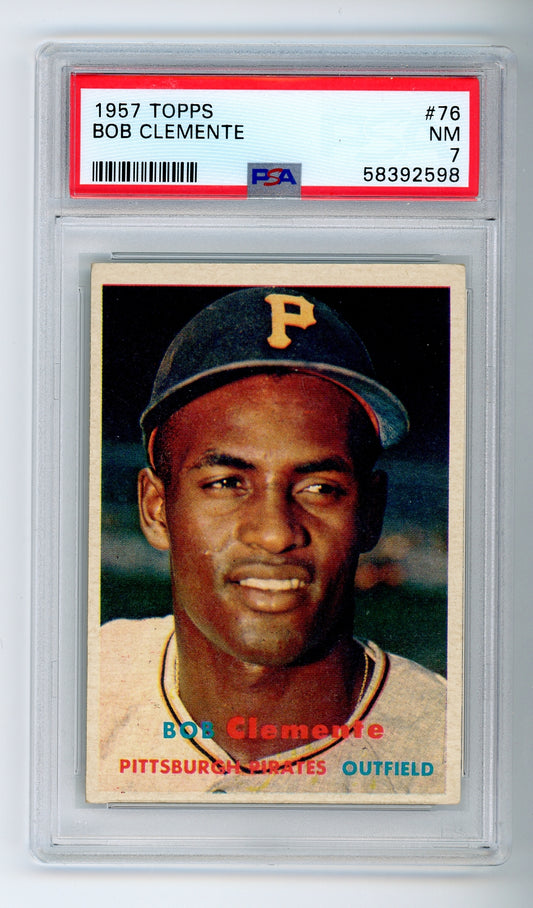 1957 Topps #76 Bob Clemente PSA 7 HOF