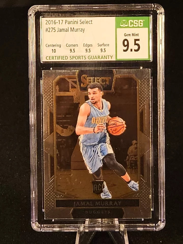 2016-2017 Panini Select Jamal Murray Courtside #275 RC CSG 9.5 Nuggets GEM MINT