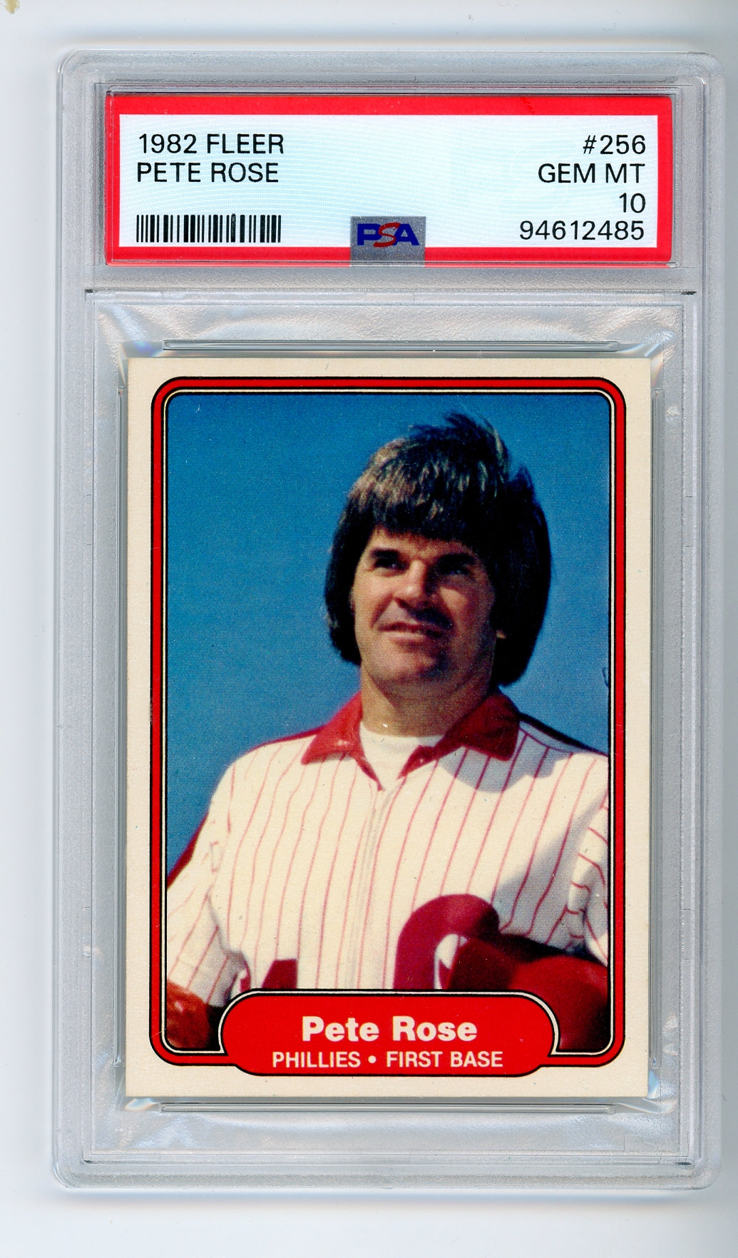 1982 Fleer #256 Pete Rose PSA 10 GEM MINT