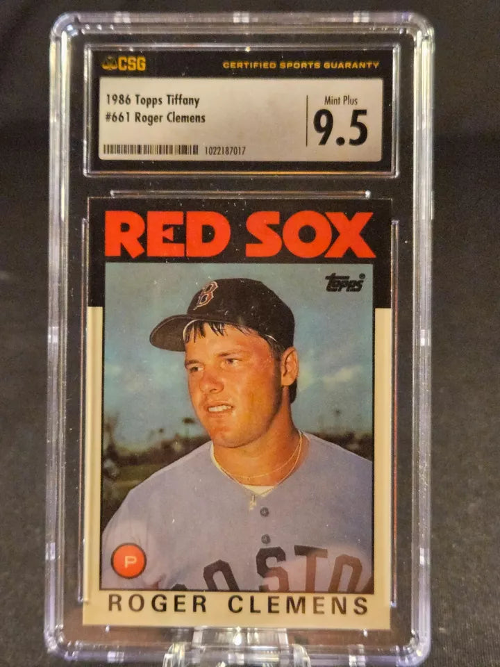 1986 Topps Tiffany Roger Clemens CSG 9.5