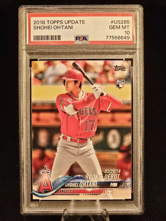 2018 Topps Update #US285 Shohei Ohtani Rookie RC PSA 10 GEM MINT MVP Angels