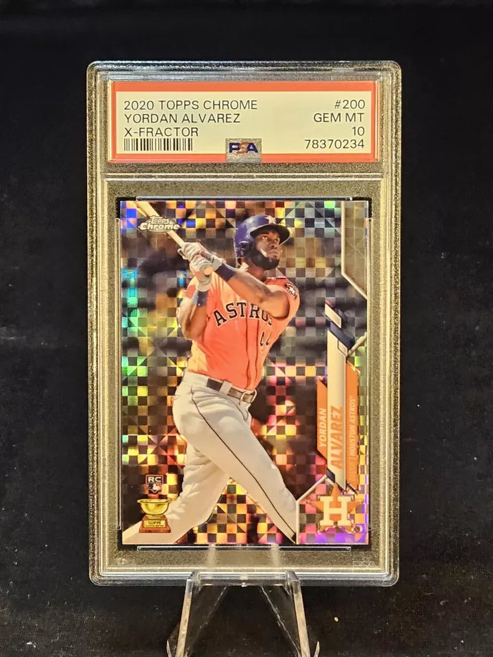 2020 Topps Chrome X-Fractor Yordan Alvarez RC #200 PSA 10 Houston Astros