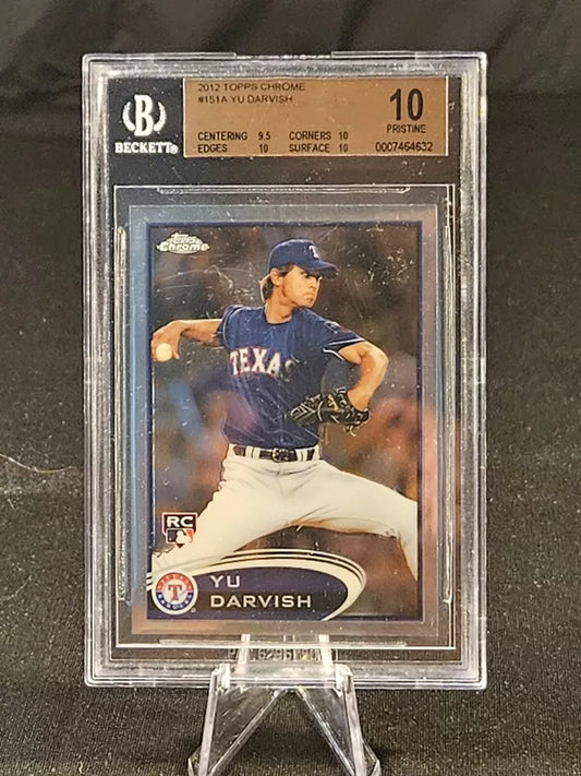 2012 Topps Chrome #151 Yu Darvish RC BGS 10 Pristine